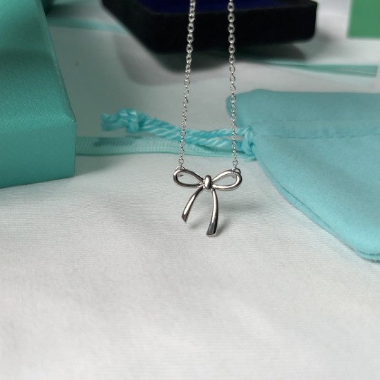 Tiffany & Co. Silver Bowknot Necklace For Women Jewellery Tiffany & Co. Silver Bowknot Necklace For Women Jewellery
