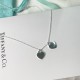 Tiffany & Co. Silver Red Red Double Heart Necklace For Women Pendant Jewellery Tiffany & Co. Silver Red Red Double Heart Necklace For Women Pendant Jewellery