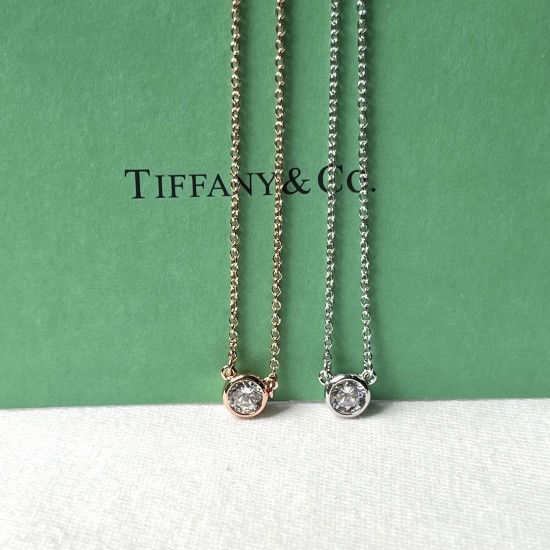 Tiffany & Co. Silver Round Diamond Necklace For Women Jewellery Tiffany & Co. Silver Round Diamond Necklace For Women Jewellery