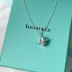 Tiffany & Co.Silver Blue Bowknot Necklace For Women Pendant Jewellery Tiffany & Co.Silver Blue Bowknot Necklace For Women Pendant Jewellery