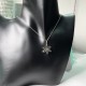 Tiffany & Co.Silver Snowflake Hollow Necklace For Women Jewellery Tiffany & Co.Silver Snowflake Hollow Necklace For Women Jewellery