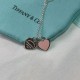 Tiffany & Co.Silverpink Double Heart Necklace For Women Pendant Jewellery Tiffany & Co.Silverpink Double Heart Necklace For Women Pendant Jewellery