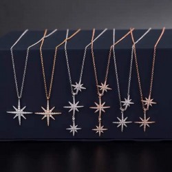 APM Monaco 925 Silver Collarbone Chain Women Jewellery 