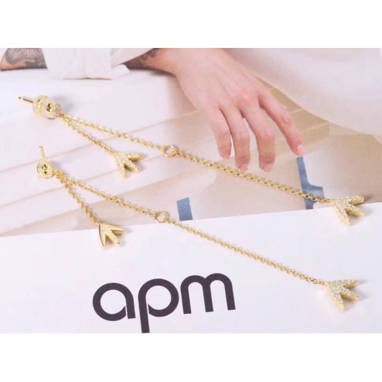 APM Monaco Glod Silver Tassel Earrings Jewellery For Women APM Monaco Glod Silver Tassel Earrings Jewellery For Women