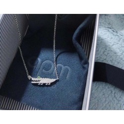 APM Monaco White Alligator Clavicle Chain Women Jewellery 